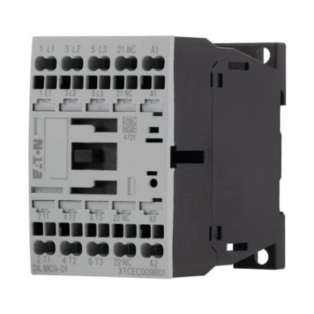 Eaton-moeller DILMC9-01(24V50HZ) XTCEC009B01U EATON ELECTRIC Contactor, 3p+1N/C, 4kW/400V/AC3