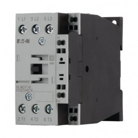 Eaton-moeller DILMC17-10(220V50/60HZ) XTCEC018C10AO EATON ELECTRIC Contactor, 3p+1N/O, 7.5kW/400V/AC3