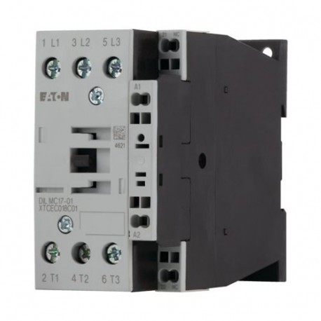 Eaton-moeller DILMC17-01(24V50HZ) XTCEC018C01U EATON ELECTRIC Contactor, 3p+1N/C, 7.5kW/400V/AC3