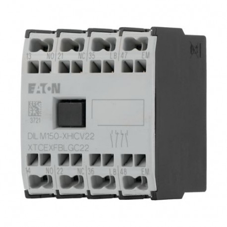 Eaton-moeller DILM150-XHICV22 Y7-278049 EATON ELECTRIC Auxiliary contact module, 1N/O+1N/O early+1N/C+1N/C late, sp..