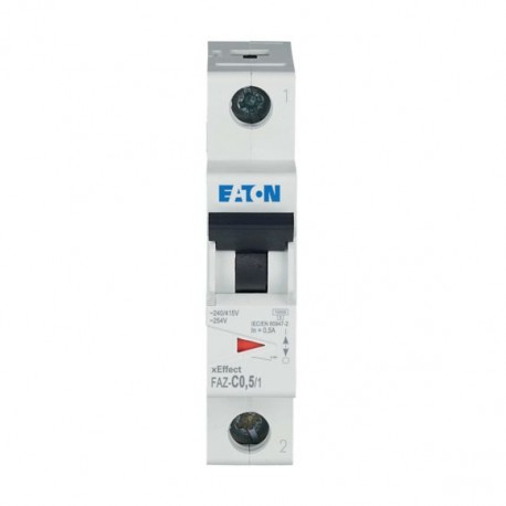 EATON - MOELLER FAZ-C0,5/1 FAZ-C0,5/1 278544 Y7-278544 EATON ELECTRIC Over current switch, 0,5A, 1p, C-Char, AC
