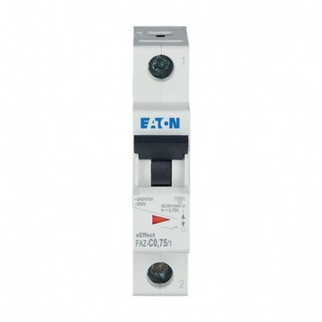 EATON - MOELLER FAZ-C0,75/1 FAZ-C0,75/1 278545 Y7-278545 EATON ELECTRIC Miniature circuit breaker (MCB), 0.75A, 1p, type C characteristic