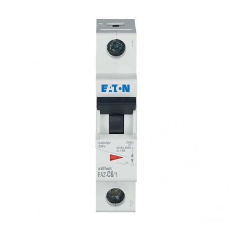 Eaton-moeller FAZ-C6/1 Y7-278555 EATON ELECTRIC Over current switch, 6A, 1p, C-Char, AC