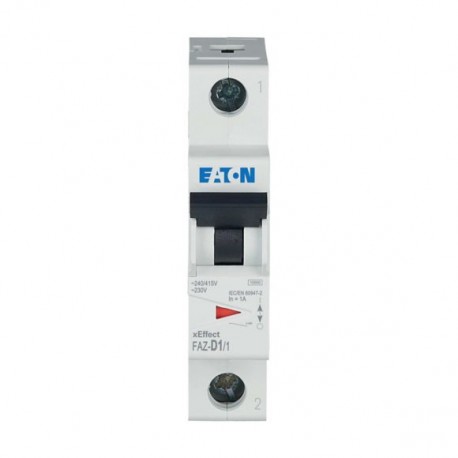 EATON - MOELLER FAZ-D1/1 FAZ-D1/1 278569 Y7-278569 EATON ELECTRIC Miniature circuit breaker (MCB), 1A, 1p, type D characteristic
