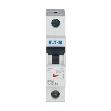 Eaton-moeller FAZ-D1,6/1 Y7-278571 EATON ELECTRIC Miniature circuit breaker (MCB), 1, 6A, 1p, D-Char, AC