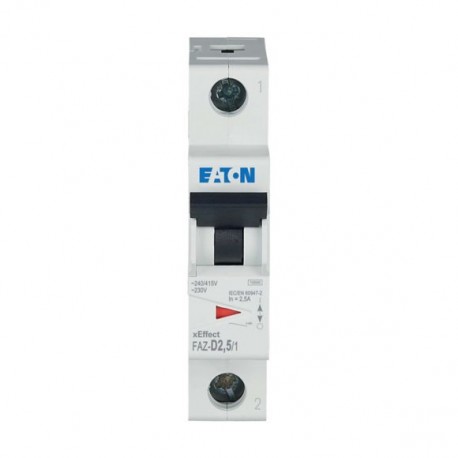 Eaton-moeller FAZ-D2,5/1 Y7-278573 EATON ELECTRIC Miniature circuit breaker (MCB), 2, 5A, 1p, D-Char, AC