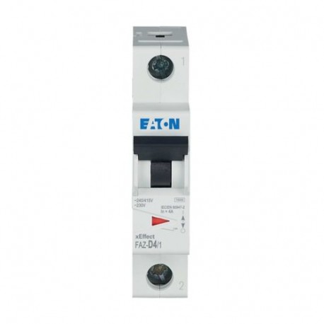 EATON - MOELLER FAZ-D4/1 FAZ-D4/1 278576 Y7-278576 EATON ELECTRIC Miniature circuit breaker (MCB), 4A, 1p, D-Char, AC