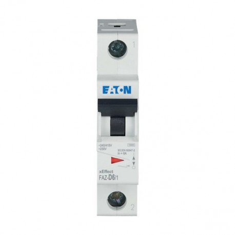 Eaton-moeller FAZ-D6/1 Y7-278578 EATON ELECTRIC Over current switch, 6A, 1p, D-Char, AC