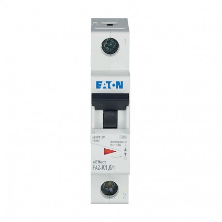 Eaton-moeller FAZ-K1,6/1 Y7-278591 EATON ELECTRIC Miniature circuit breaker (MCB), 1, 6A, 1p, K-Char, AC