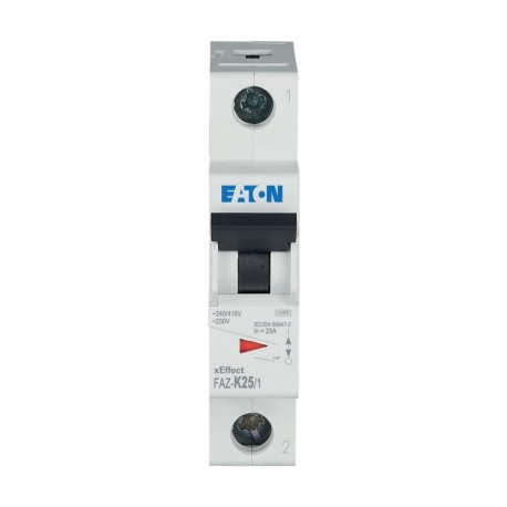 Eaton-moeller FAZ-K25/1 Y7-278601 EATON ELECTRIC Miniature circuit breaker (MCB), 25A, 1p, K-Char, AC
