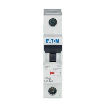 EATON - MOELLER FAZ-S2/1 FAZ-S2/1 278607 Y7-278607 EATON ELECTRIC Over current switch, 2A, 1p, S-Char, AC