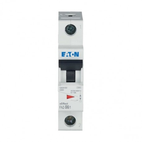 Eaton-moeller FAZ-S6/1 Y7-278610 EATON ELECTRIC Over current switch, 6A, 1p, S-Char, AC
