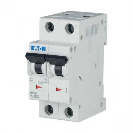 EATON - MOELLER FAZ-B2/2 FAZ-B2/2 278722 Y7-278722 EATON ELECTRIC Miniature circuit breaker (MCB), 2A, 2p, type B characteristic