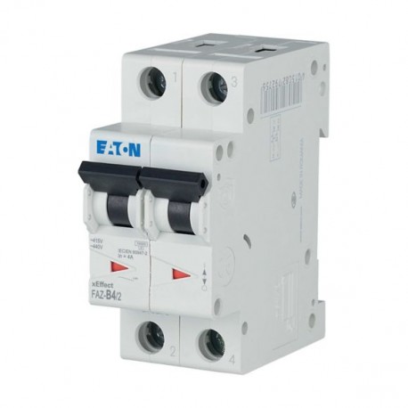 EATON - MOELLER FAZ-B4/2 FAZ-B4/2 278726 Y7-278726 EATON ELECTRIC Miniature circuit breaker (MCB), 4A, 2p, type B characteristic