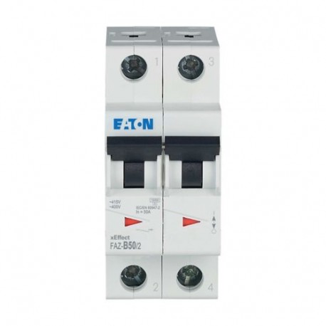Eaton-moeller FAZ-B50/2 Y7-278739 EATON ELECTRIC Miniature circuit breaker (MCB), 50A, 2p, B-Char, AC