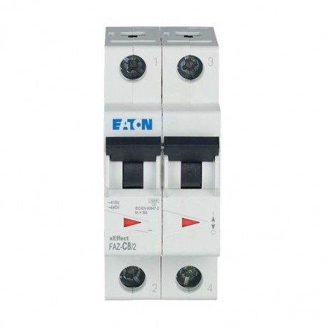 Eaton-moeller FAZ-C8/2 Y7-278755 EATON ELECTRIC Miniature circuit breaker (MCB), 8A, 2p, C-Char, AC