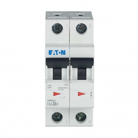 Eaton-moeller FAZ-Z6/2 Y7-278822 EATON ELECTRIC Over current switch, 6A, 2p, Z-Char, AC