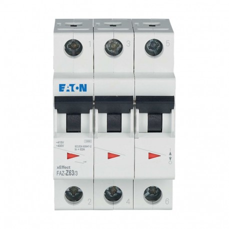 Eaton-moeller FAZ-Z63/3 Y7-278933 EATON ELECTRIC Miniature circuit breaker (MCB), 63A, 3p, Z-Char, AC