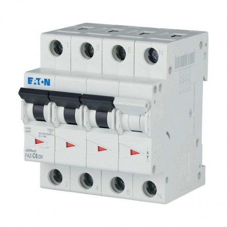 Eaton-moeller FAZ-C6/3N Y7-278969 EATON ELECTRIC Over current switch, 6A, 3Np, C-Char, AC