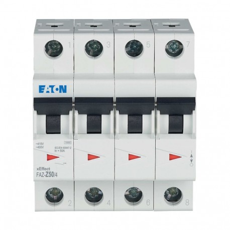 Eaton-moeller FAZ-Z50/4 Y7-279120 EATON ELECTRIC Over current switch, 50A, 4p, Z-Char, AC