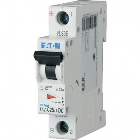 Eaton-moeller FAZ-C25/1-DC Y7-279130 EATON ELECTRIC Over current switch, 25A, 1p, C-Char, DC current