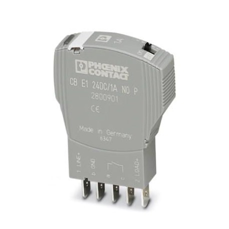 PHOENIX CONTACT CB E1 24DC/1A NO P CB E1 24DC/1A NO P 2800901 PHOENIX CONTACT Electronic device circuit breaker