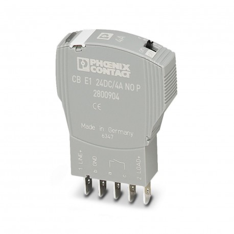 PHOENIX CONTACT CB E1 24DC/4A NO P CB E1 24DC/4A NO P 2800904 PHOENIX CONTACT Electronic device circuit breaker