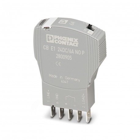 PHOENIX CONTACT CB E1 24DC/6A NO P CB E1 24DC/6A NO P 2800905 PHOENIX CONTACT Electronic device circuit breaker