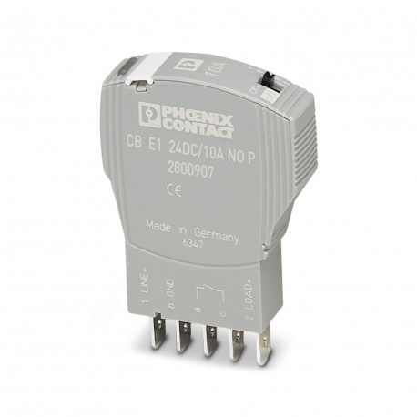 PHOENIX CONTACT CB E1 24DC/10A NO P CB E1 24DC/10A NO P 2800907 PHOENIX CONTACT Electronic device circuit breaker