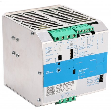 Adelsystem 2801224 CBI2801224A ADELSYSTEM DC-UPS All In One MODbus Connection In:115-230-277Vac Out:12-24V 280W
