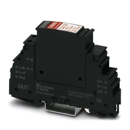 Phoenix contact PT 2+1-S-48DC/FM Type 3 surge protection device