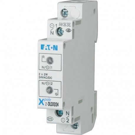 Eaton-moeller Z-DLD/2/24 Y7-284926 EATON ELECTRIC Twin light, 24AC/DC, red/green