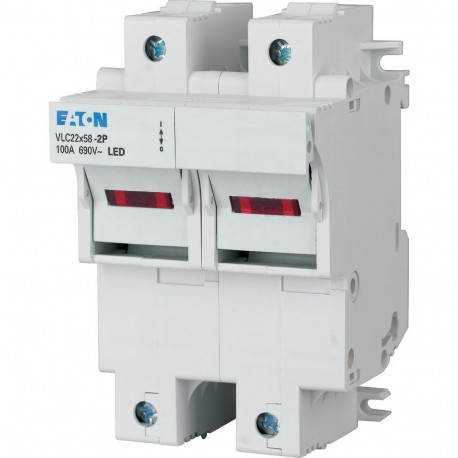 Eaton-moeller VLC22-2P/L EATON ELECTRIC Fuse switch-disconnector with flashing function, 100A, 2p, 22x58 size