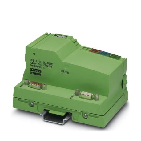 Phoenix contact IBS IL 24 BK-DSUB-PAC/10 Inline bus Coupler, INTERBUS, female Connector D-SUB-9 /mal..