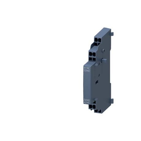 Siemens 3SB2901-2AC Adhesive labeling plate, on label holder, Label size 9.5 x 18.5 mm, silver-colored, blac..