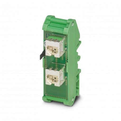 Phoenix contact FL-PP-RJ45/RJ45 Patch panel, two RJ45 sockets (1:1 assignment), CAT5e, 10/100/1000 M..