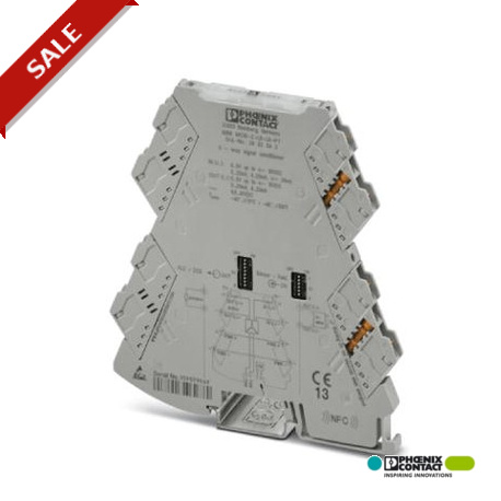 Phoenix contact MINI MCR-2-UI-UI 3-way signal conditioner with plug-in connection technology and cal..