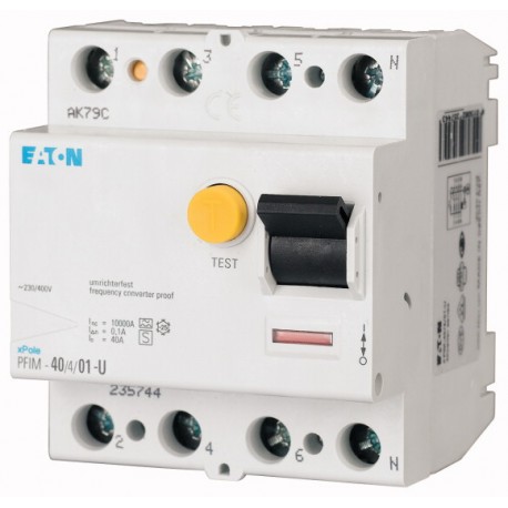 Eaton-moeller PFIM-80/4/03-U FRCDM-63/4/03-U EATON ELECTRIC Residual current circuit-breaker, 80A, 4pole, 300mA, ty..