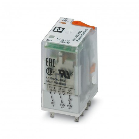 Phoenix contact REL-IR2/L-24AC/2X21 REL-IR2/L- 24AC/2X21 2903666 PHOENIX CONTACT Single relay