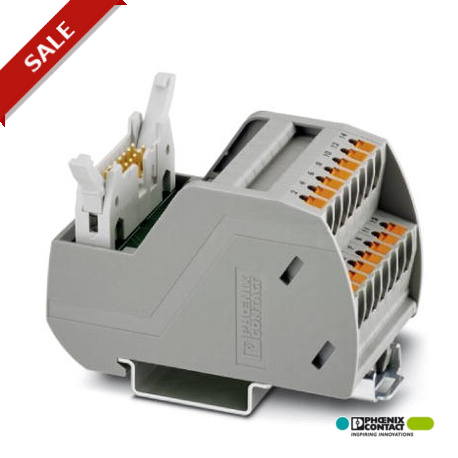 Phoenix contact VIP-2/PT/FLK16 VARIOFACE module, with push-in connections and flat-ribbon cable conn..