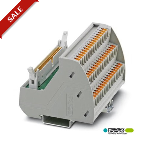 Phoenix contact VIP-3/PT/FLK64 VARIOFACE module, with push-in connection and flat-ribbon cable conne..