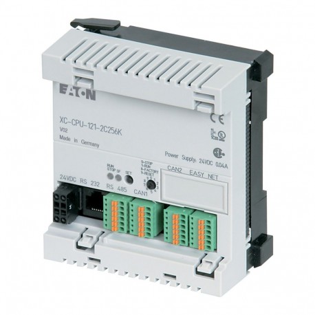 Eaton-moeller XC-CPU121-2C256K EATON ELECTRIC Compact PLC, expandable, 24 V DC, RS232, RS485(RS232), 2xCAN