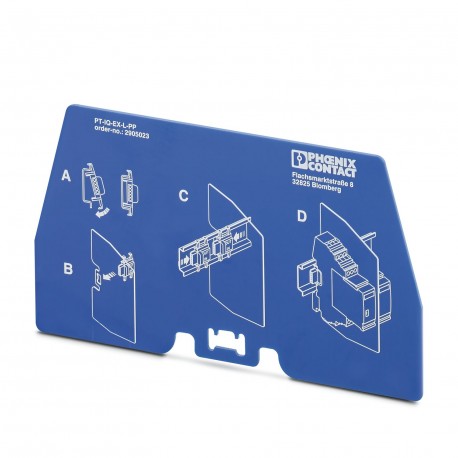 Phoenix contact PT-IQ-EX-L-PP Separating plate