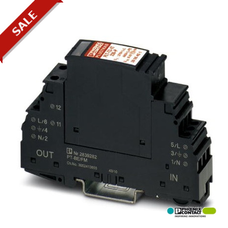 Phoenix contact PLT-T3-IT-230-FM Surge protection type 3, as device protection for termination devic..