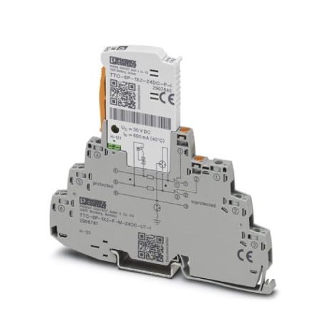 Phoenix contact TTC-6P-1X2-F-M-24DC-UT-I Surge protection, consisting of protective plug and base el..