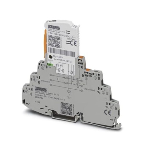 Phoenix contact TTC-6P-2X1-F-M-24DC-UT-I Surge protection, consisting of protective plug and base el..