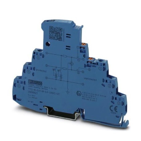Phoenix contact TTC-6-2X1-M-EX-24DC-UT-I Surge protection with integrated status indicator and disco..