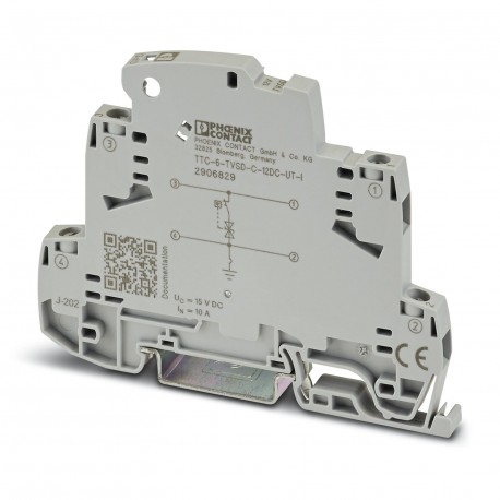 Phoenix contact TTC-6-TVSD-C-12DC-UT-I Fine surge protection with integrated status indicator for a ..
