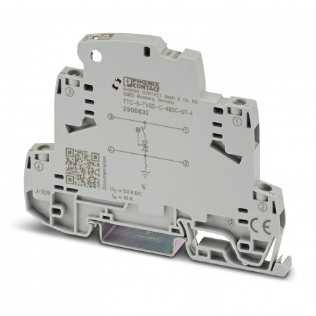 Phoenix contact TTC-6-TVSD-C-48DC-UT-I Fine surge protection with integrated status indicator for a ..