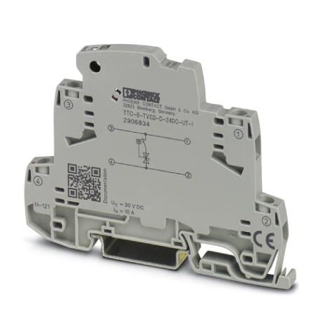 Phoenix contact TTC-6-TVSD-D-24DC-UT-I Fine surge protection with integrated status indicator for a ..